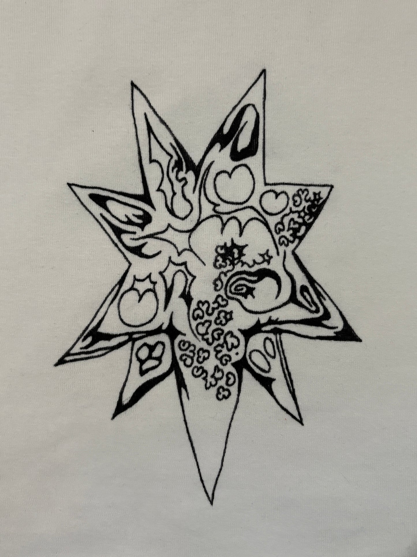 Hand-Drawn Crop Top, 2026
