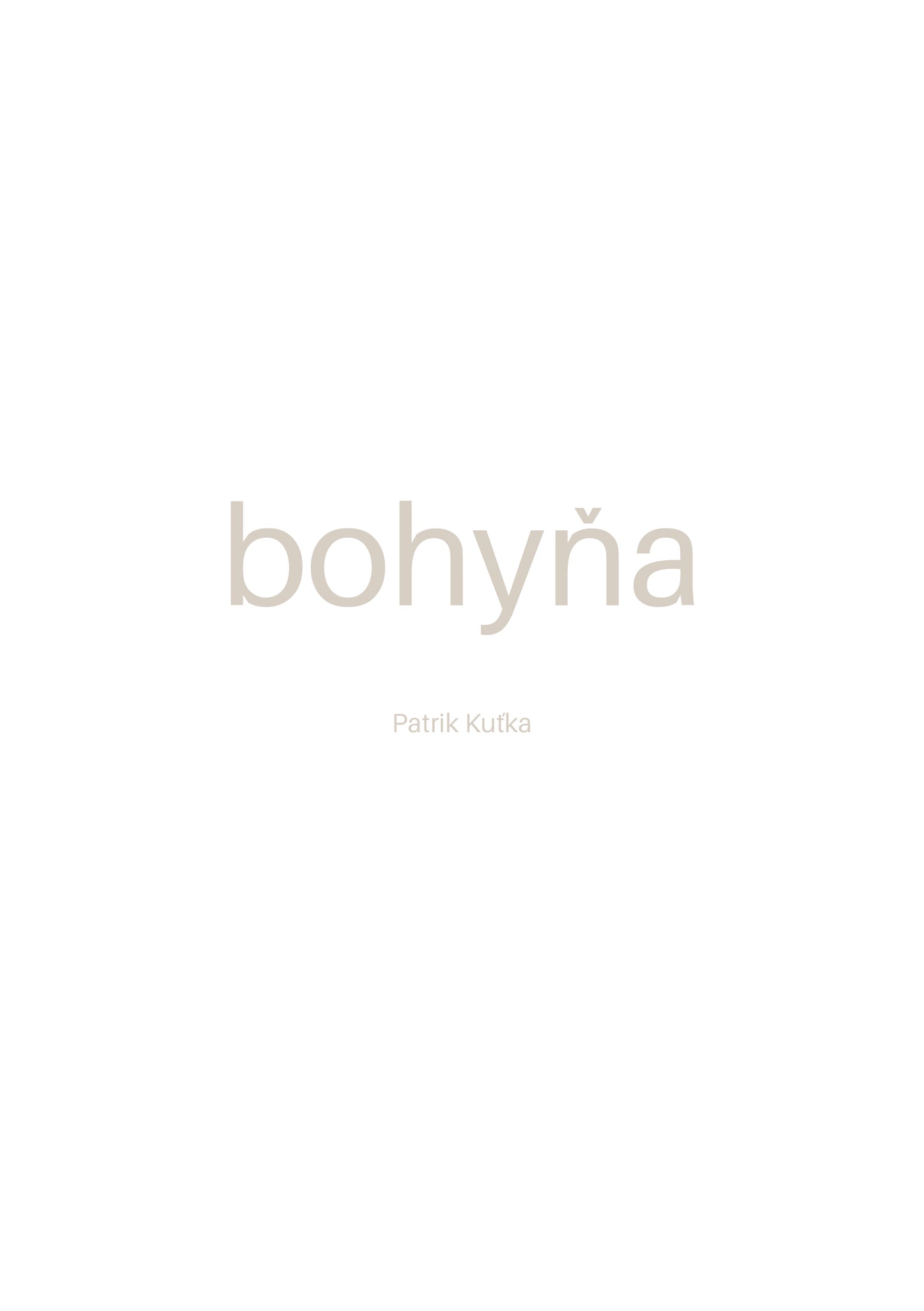 Bohyňa, 2019-2020