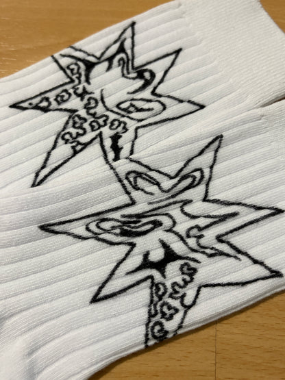 Hand-Drawn Socks 39-42, 2026