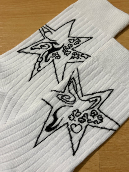 Hand-Drawn Socks 39-42, 2026