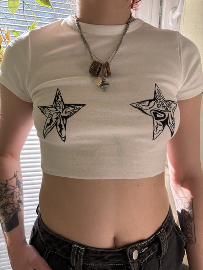 Hand-Drawn Crop Top, 2026