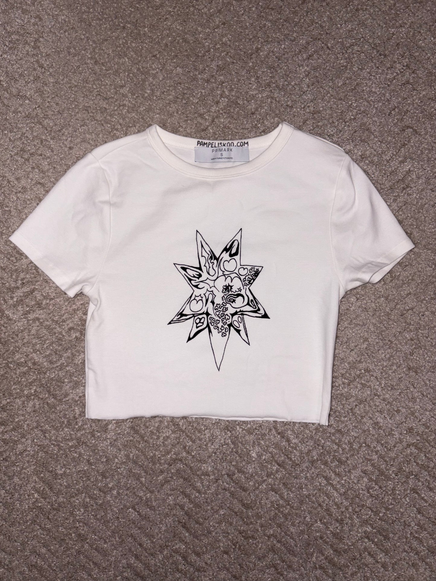 Hand-Drawn Crop Top, 2026